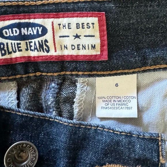 Like new Old Navy size 6 women’s coin pocket jeans double button zip front - Picture 4 of 8